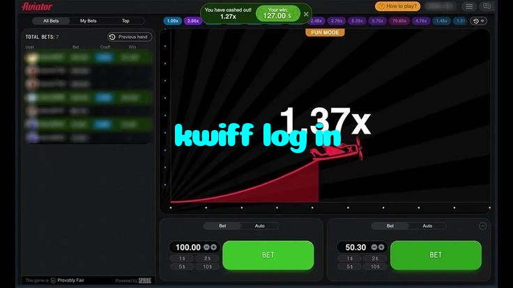 kwiff log in casino presented on mobile device in Pakistan with slots and live games